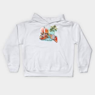 lahaina hawaii retro Kids Hoodie